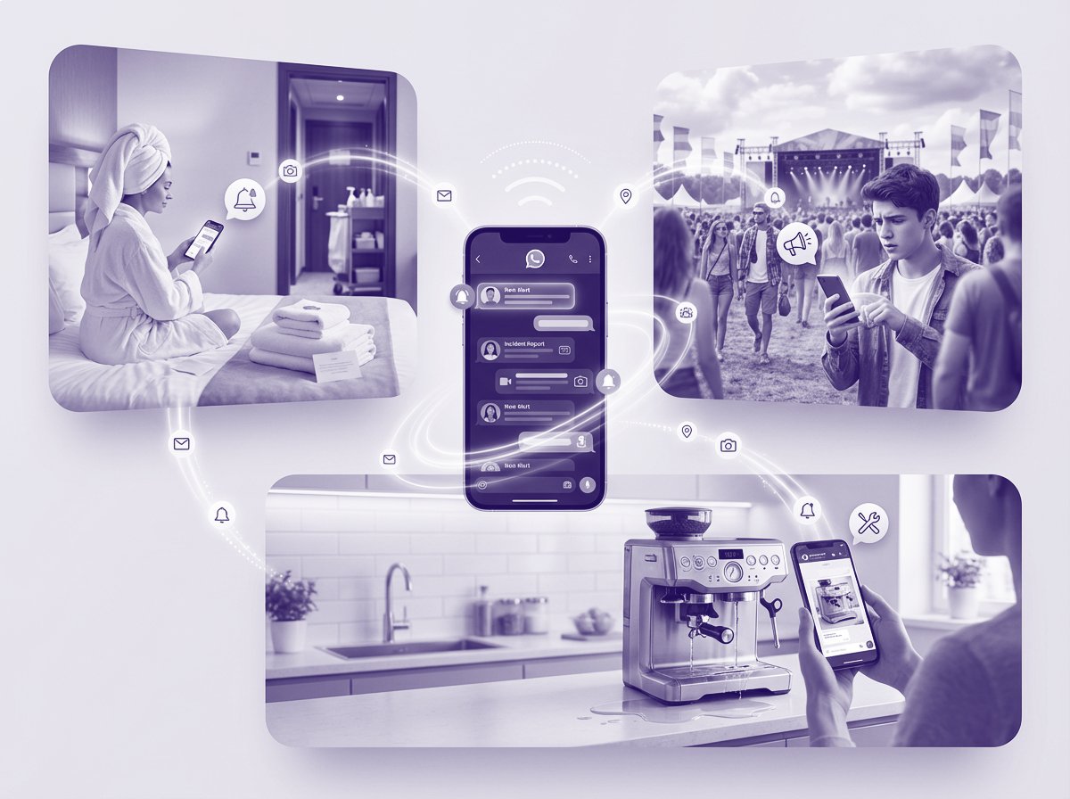 WhatsApp Contact in verschillende situaties