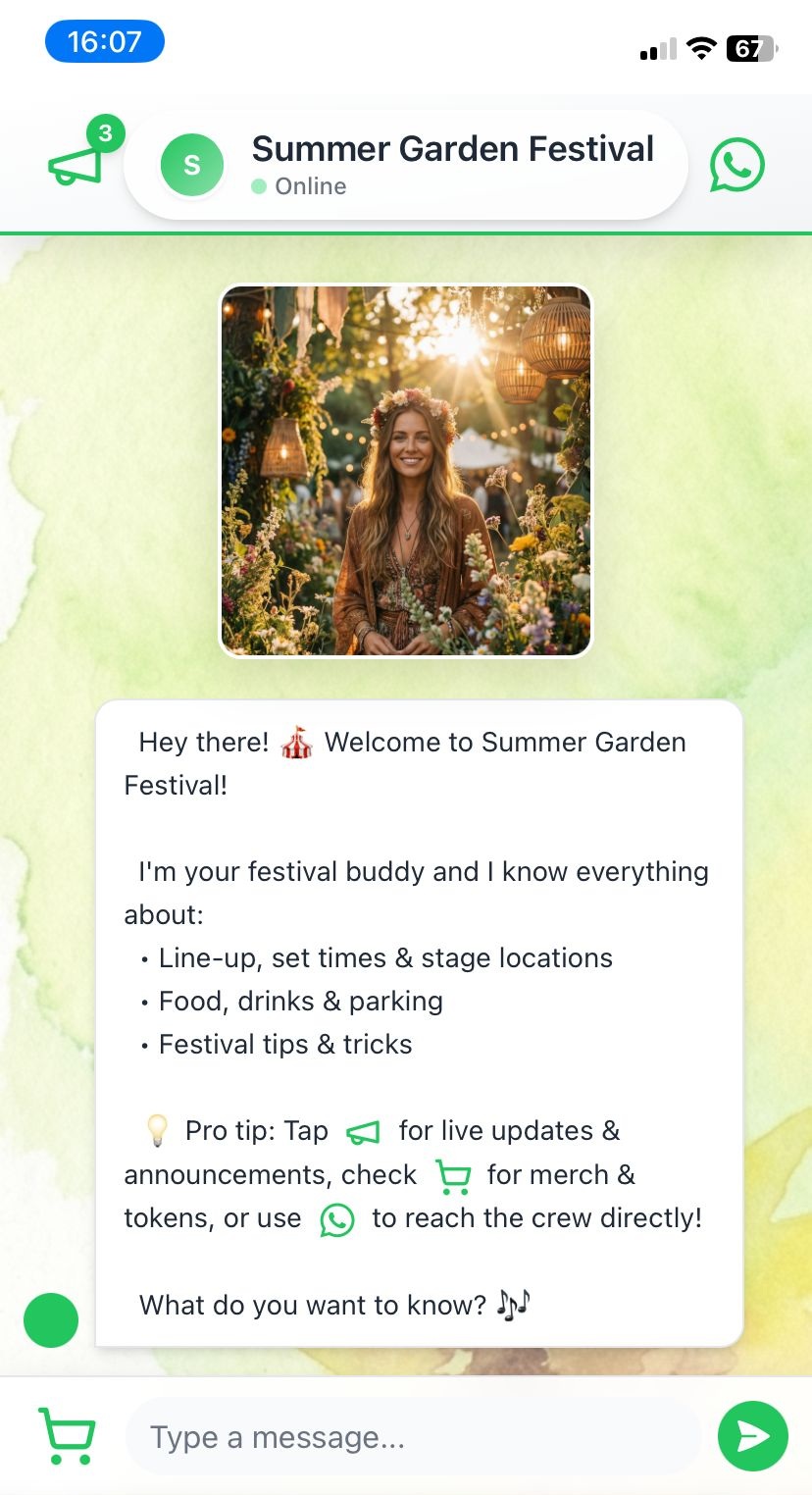 Summer Garden Festival Chat