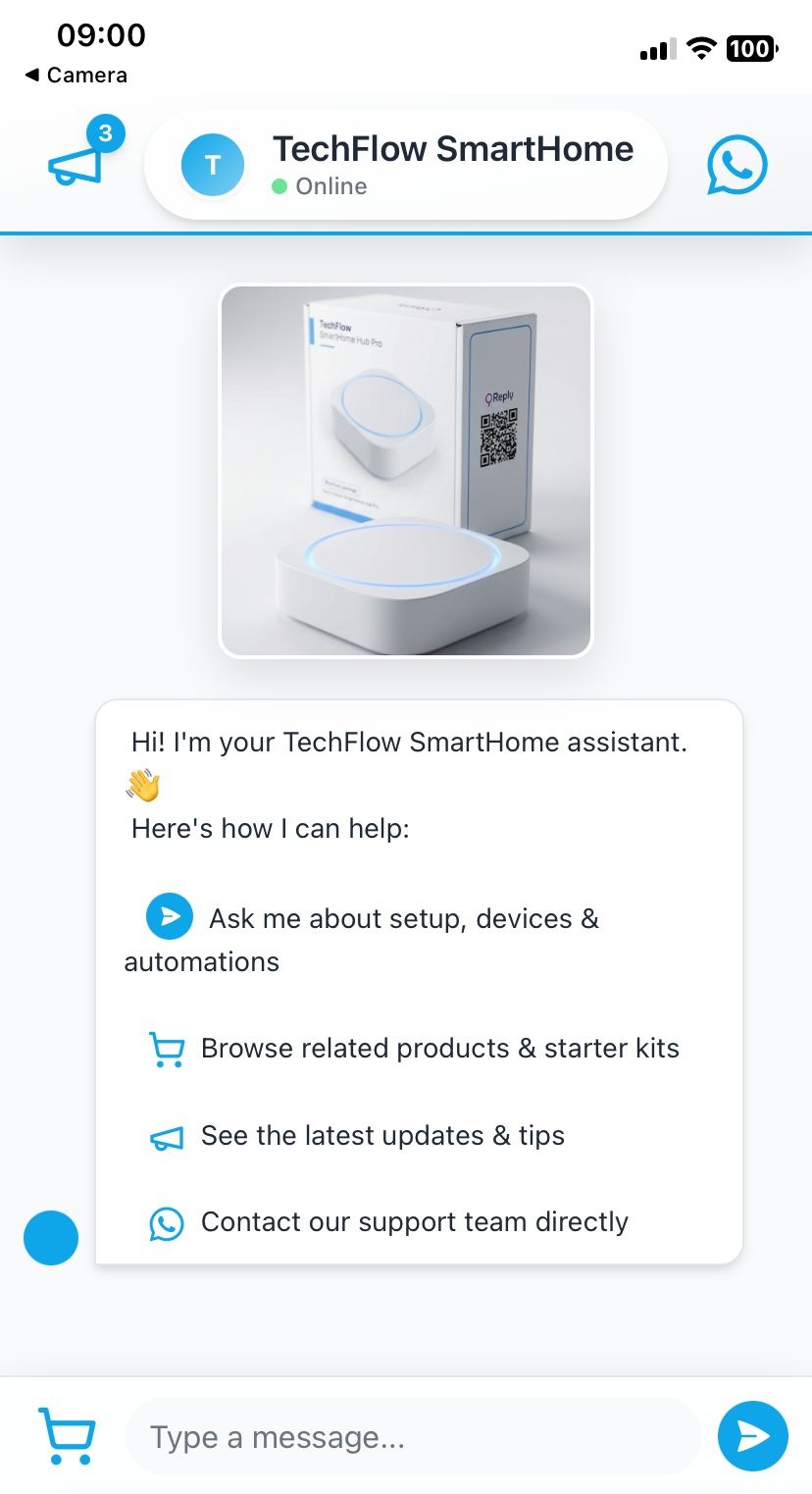 TechFlow SmartHome Chat